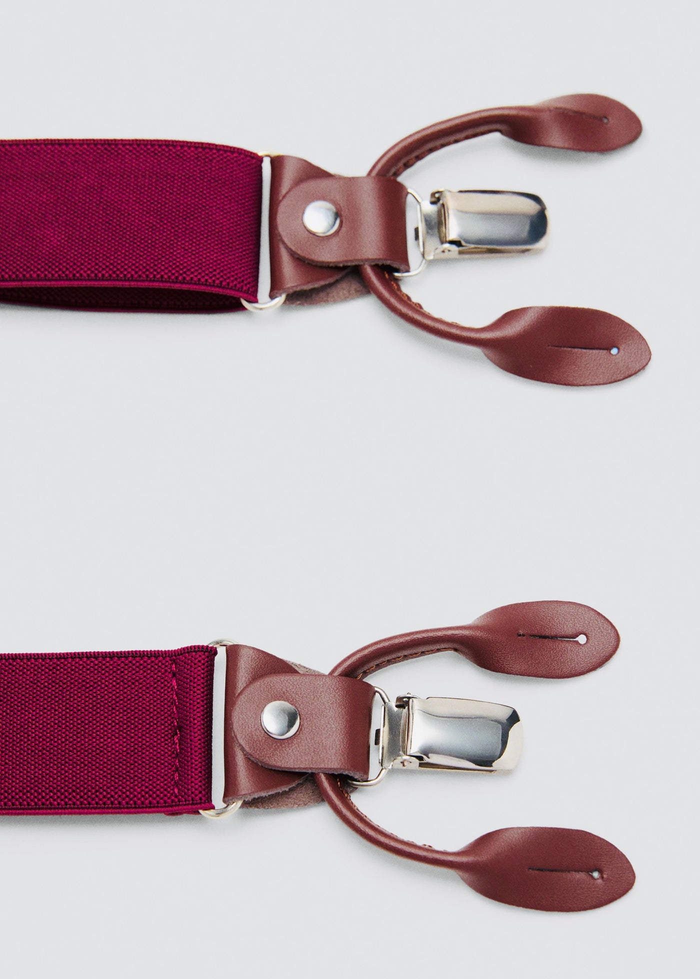 bretelles élastiques réglables détails cuir