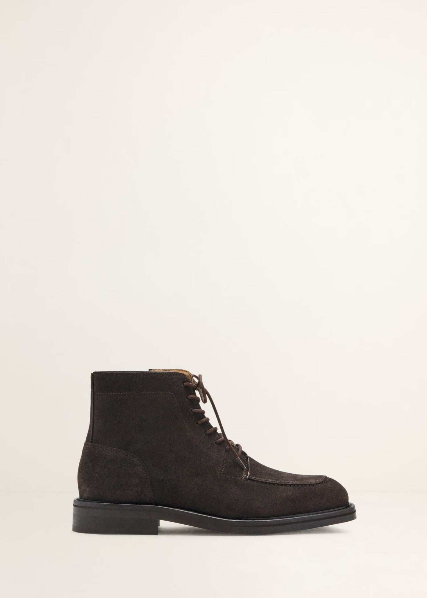 BOTTINES CUIR LACETS