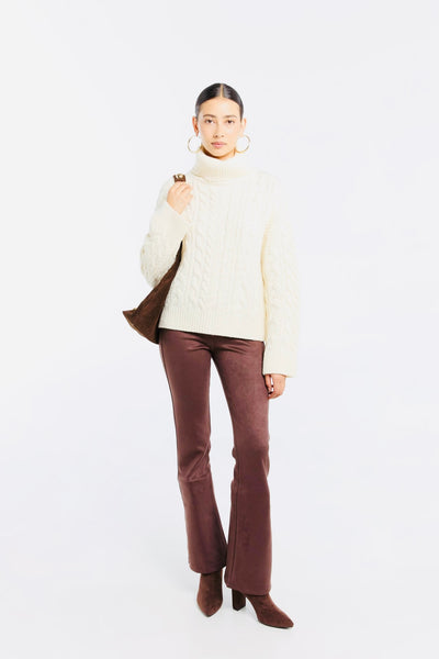 Faux Leggings en Cuir