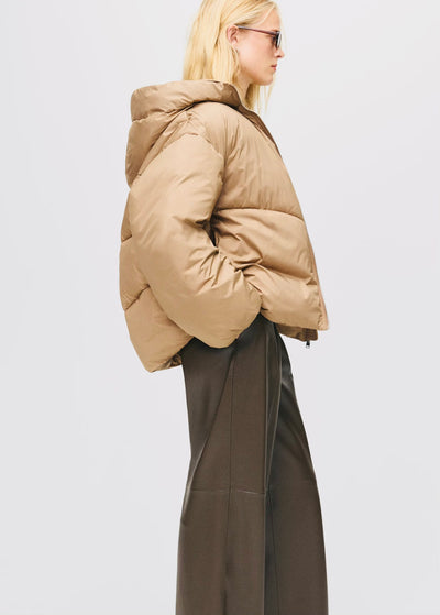 Anorak court oversize capuche