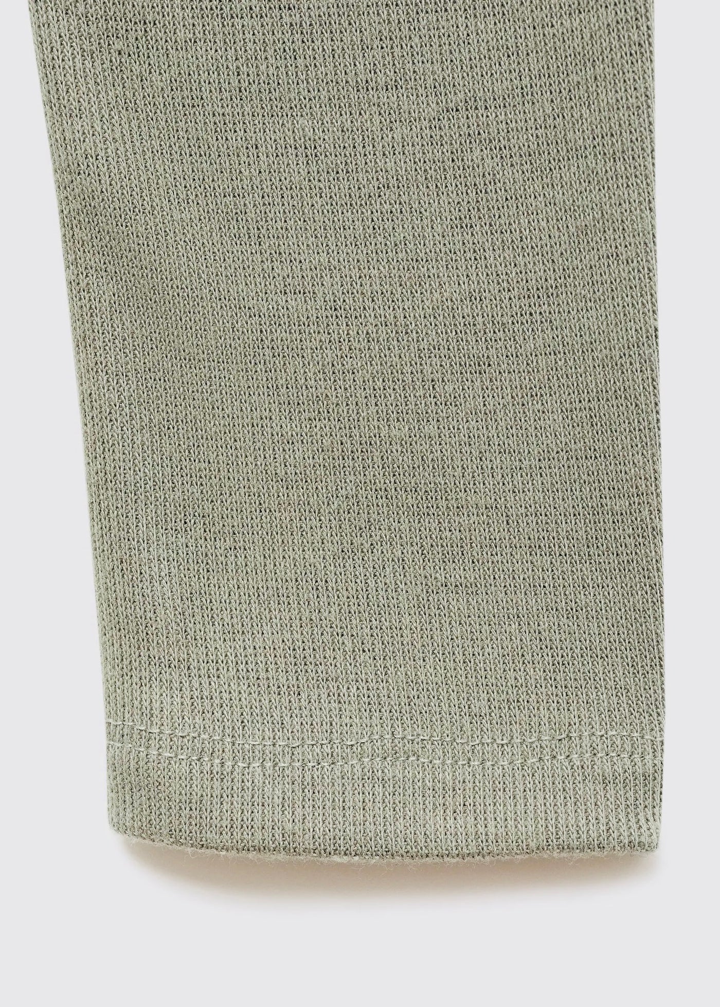 T-shirt Côtelé à Manches Longues