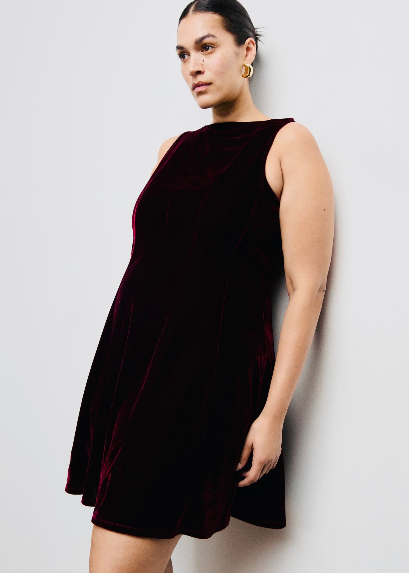 Robe Velours Coutures