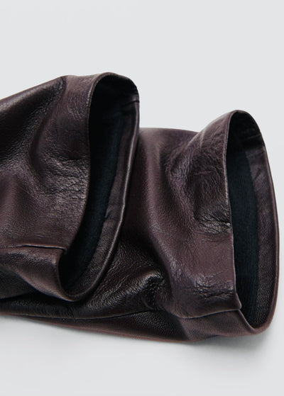 gants longs en cuir
