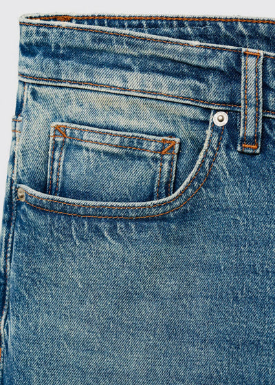 Jean Ben Cropped Tapered-Fit Mango