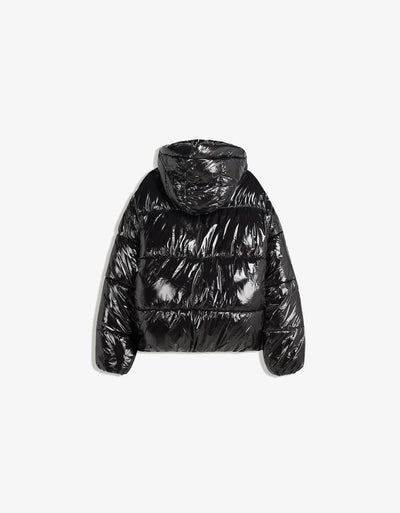 Blouson bouffant à capuche