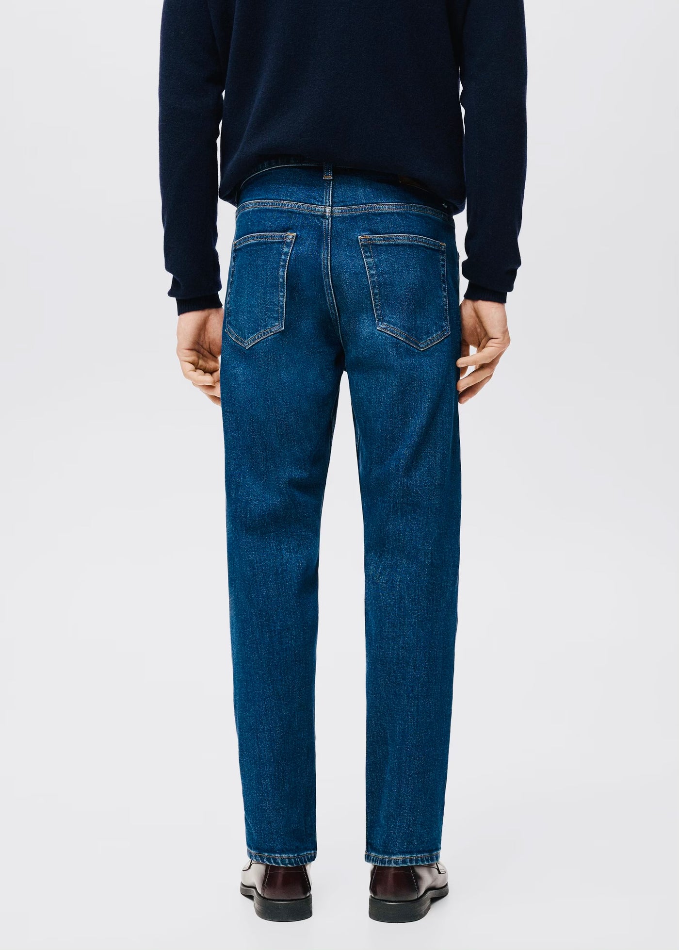 Jean Ben Cropped Tapered-Fit Mango