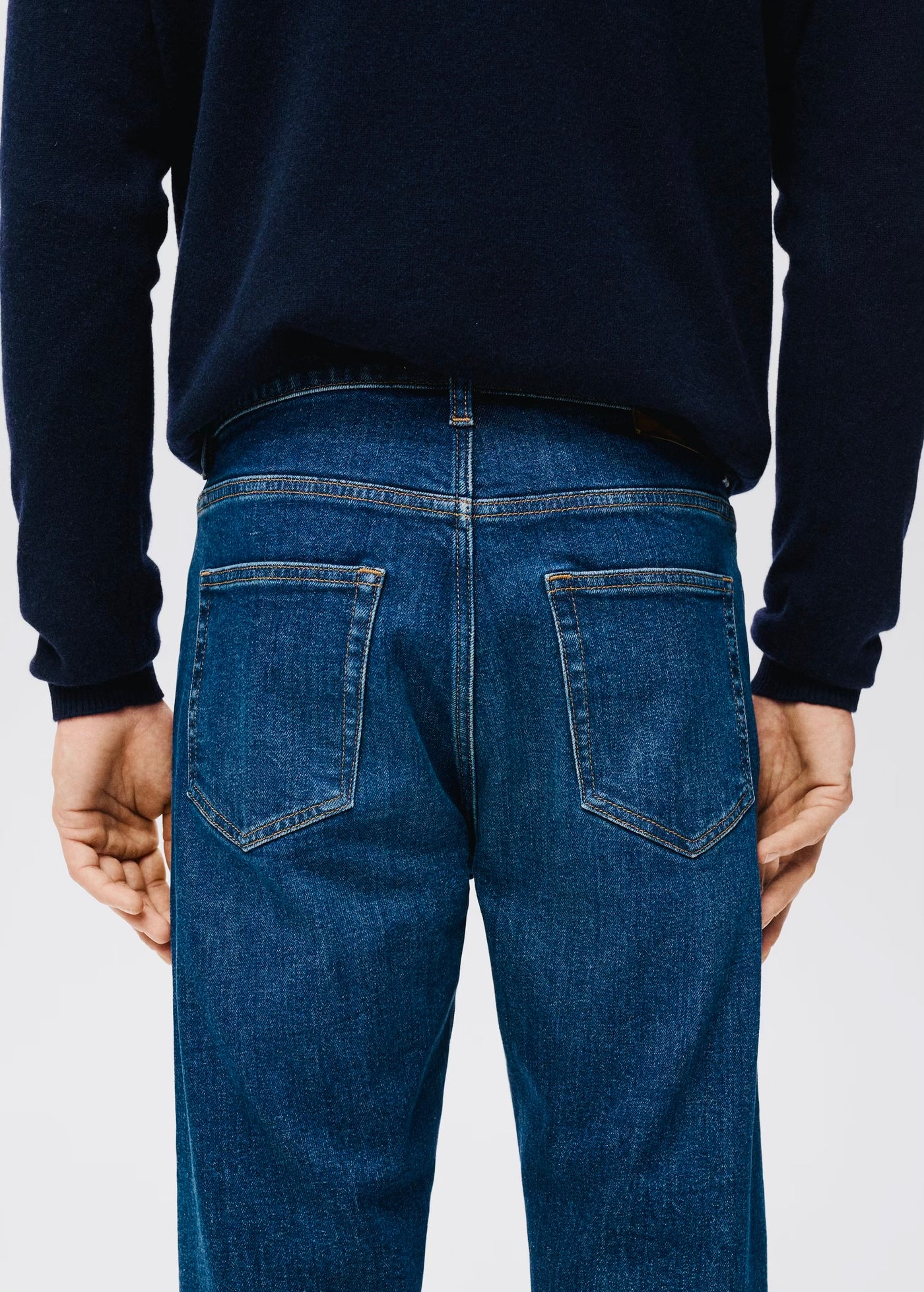 Jean Ben Cropped Tapered-Fit Mango