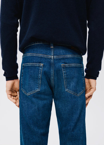 Jean Ben Cropped Tapered-Fit Mango