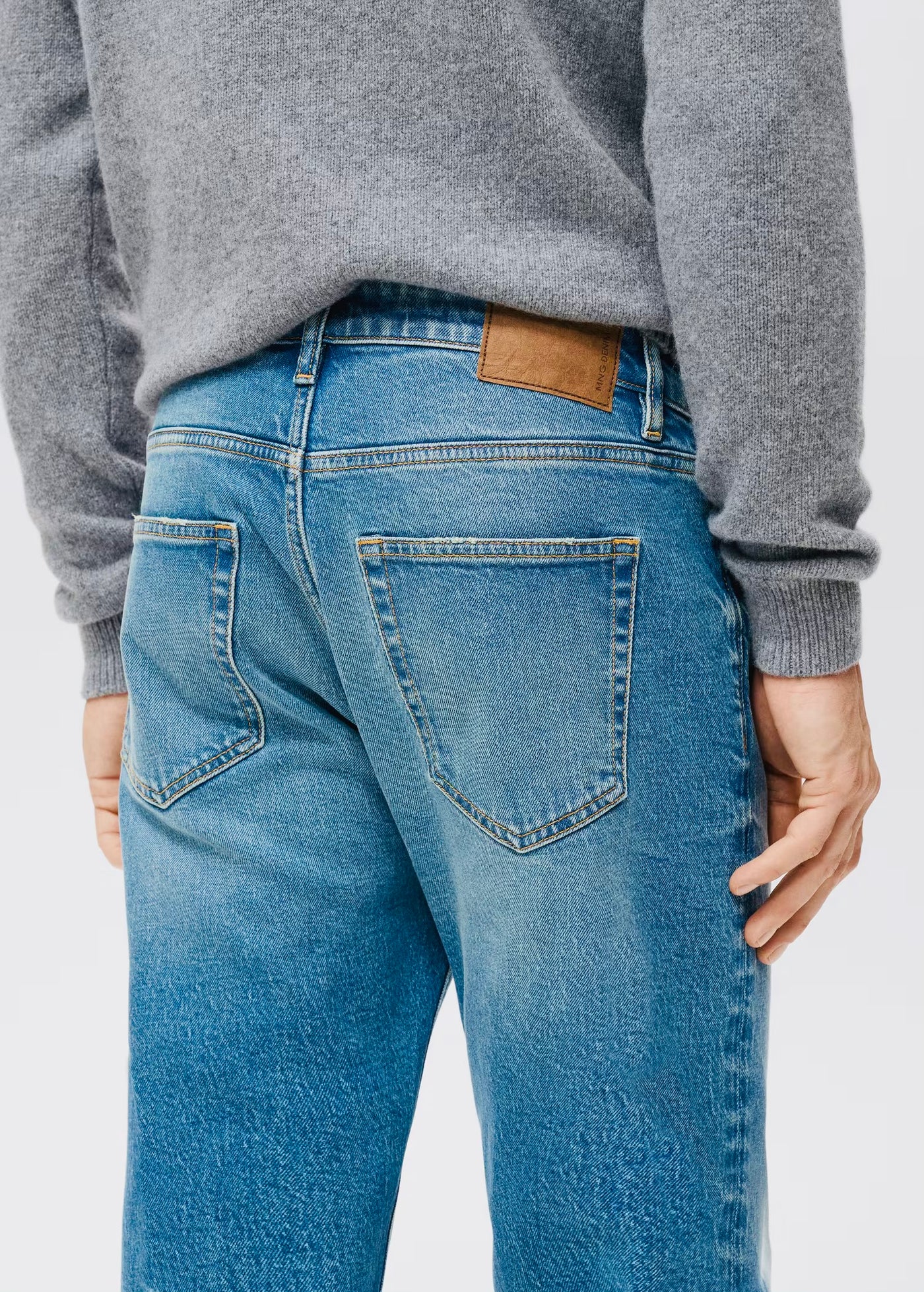 Jean Ben Cropped Tapered-Fit Mango