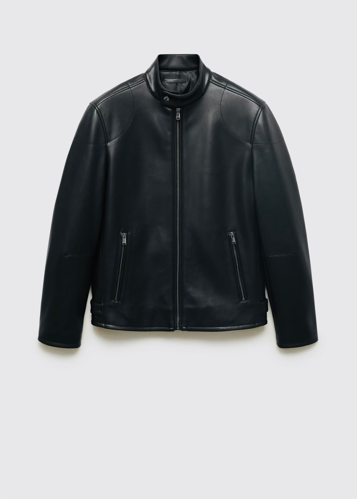 Blouson simili cuir à fermeture éclair