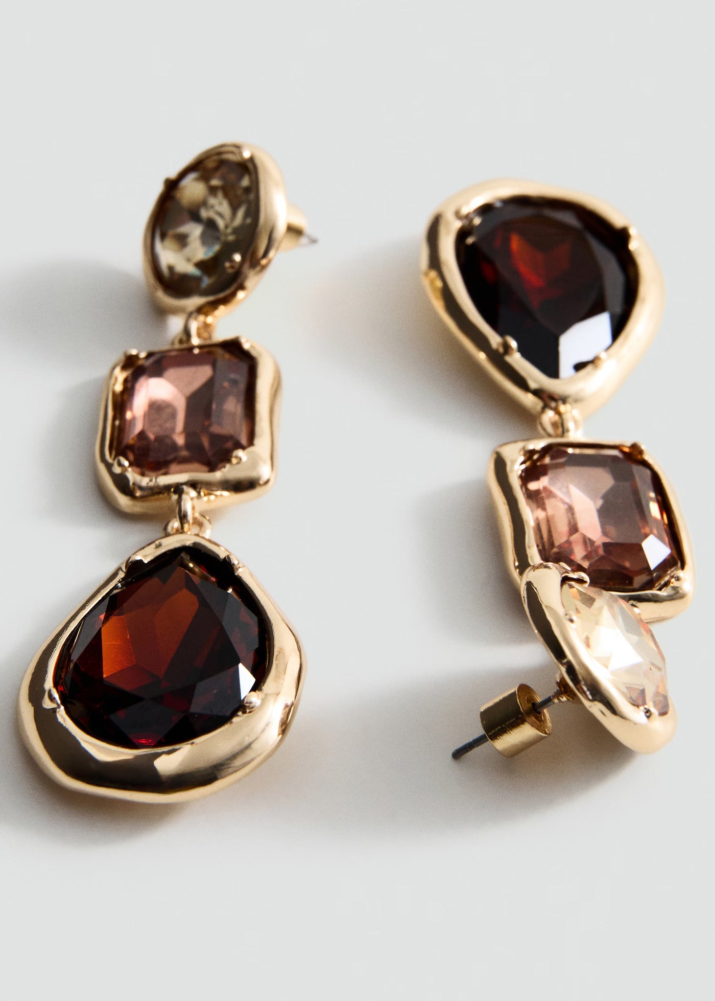 BOUCLES D’OREILLES PENDANTES COMBINÉES