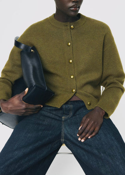 Cardigan en maille épaisse à boutons