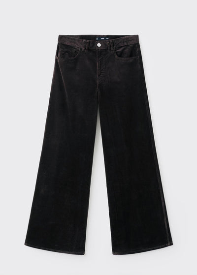 Jean Large en Velours Côtelé