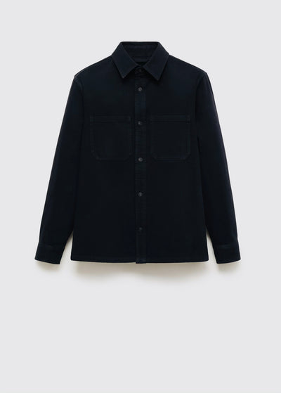 Surchemise en jean à poches