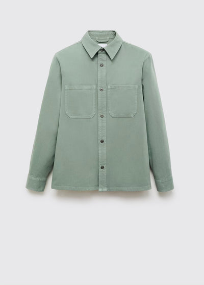 Surchemise en jean à poches