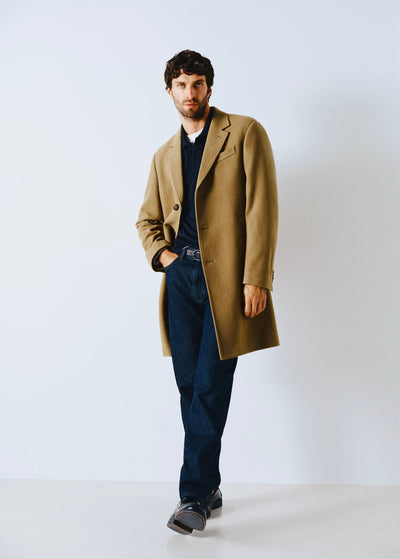 Manteau long en laine