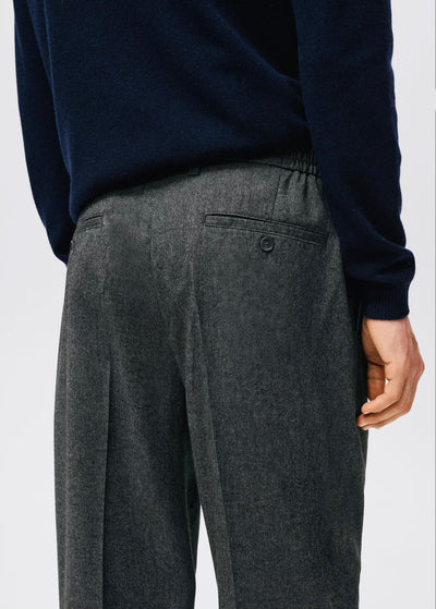 Pantalon Flanelle Regular-Fit à Pinces