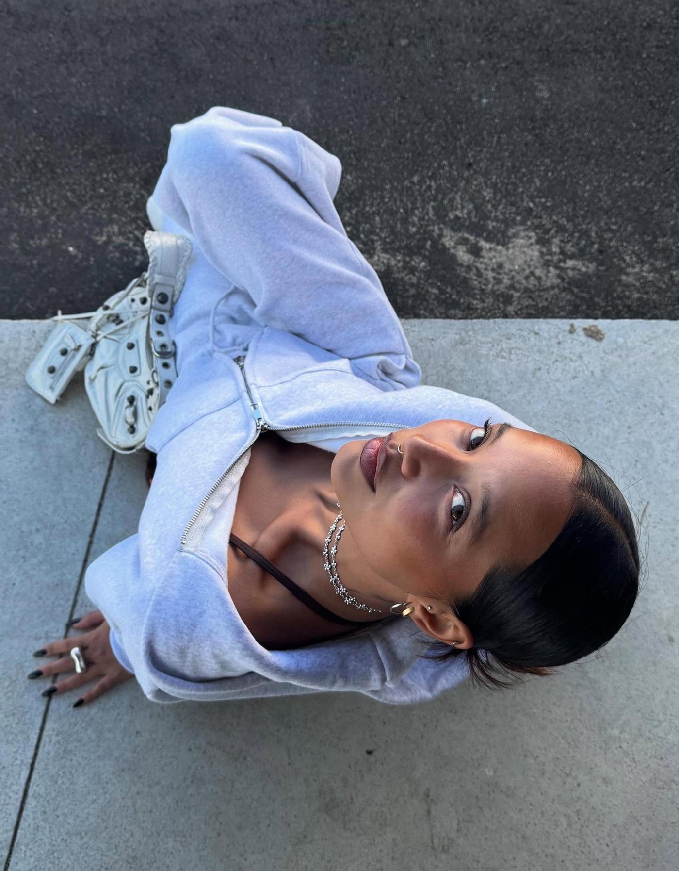 PANTALON EN MOLLETON COUPE BARREL À STOPPEURS