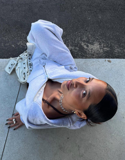 PANTALON EN MOLLETON COUPE BARREL À STOPPEURS