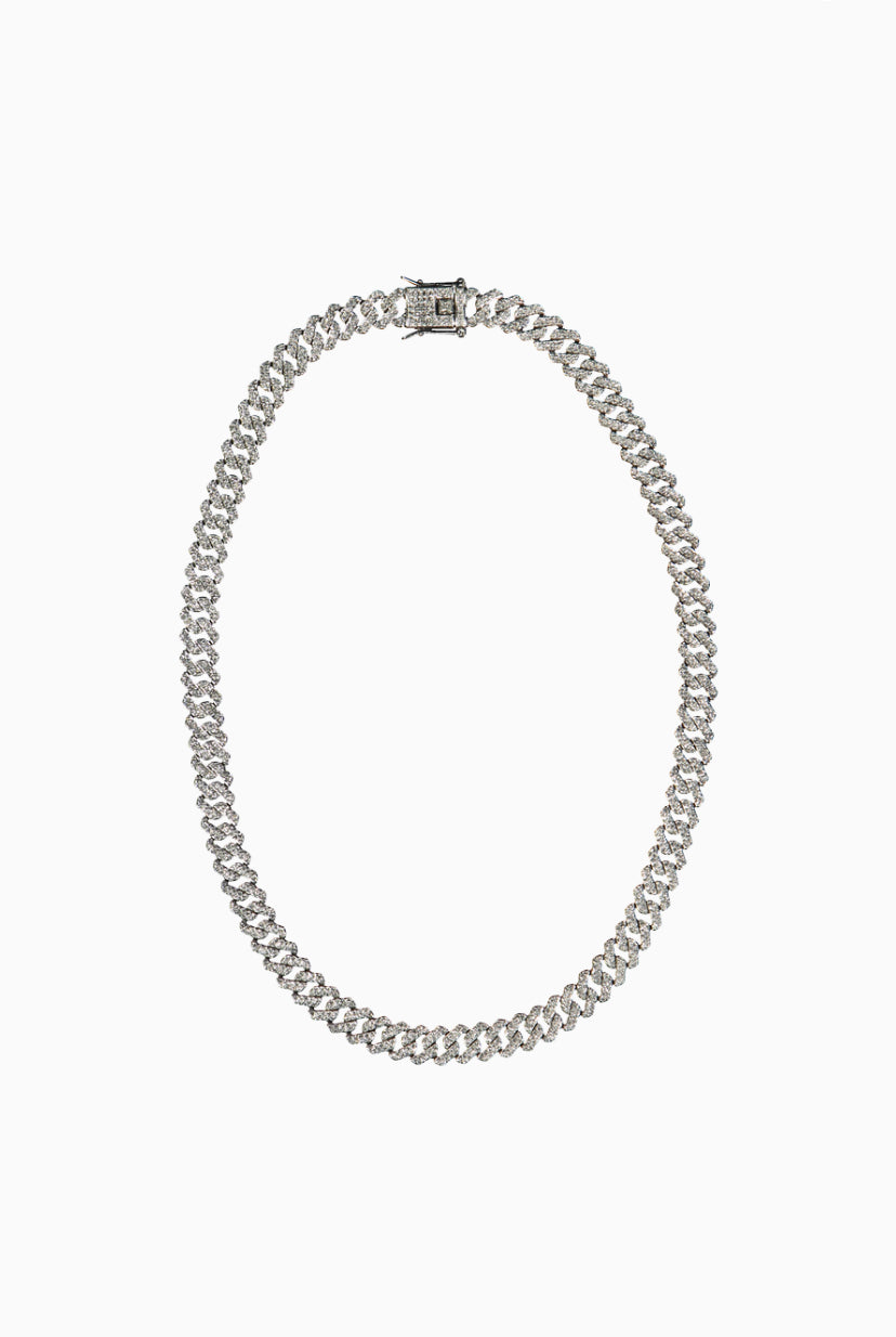 COLLIER MÉTALLIQUE AVEC STRASS