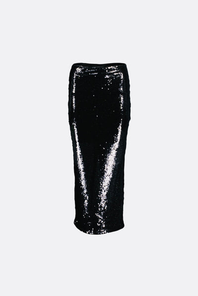 Jupe maxi à paillettes