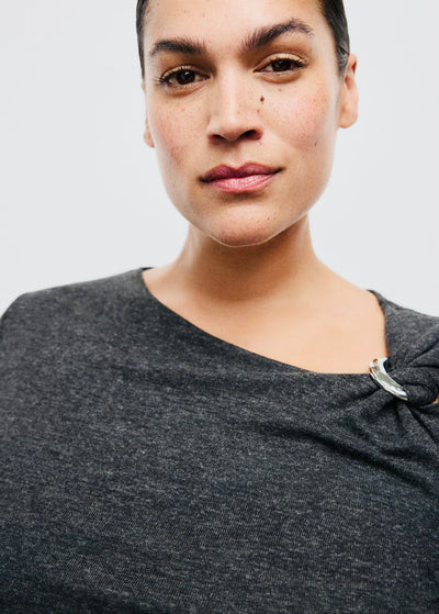 T-shirt à Détail Métallique