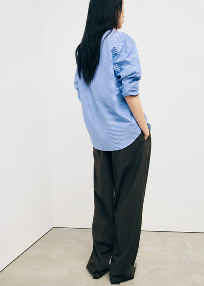 Chemise Droite Mélange Coton et Lyocell