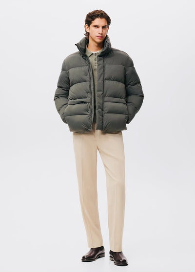 Anorak matelassé à capuche déperlant