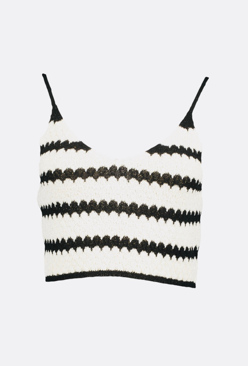 Top en Tricot à Rayures