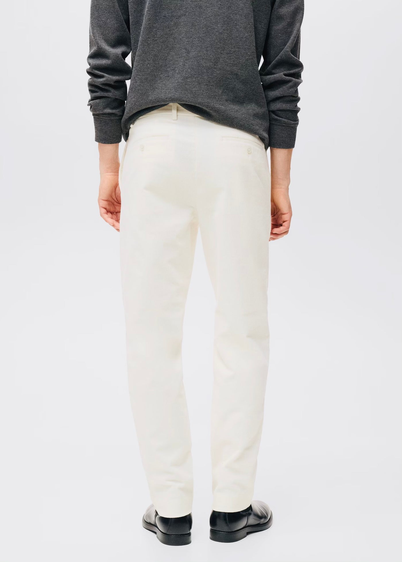 Pantalon Regular Fit Coton Velours Côtelé