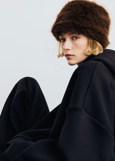 bonnet imitation fourrure