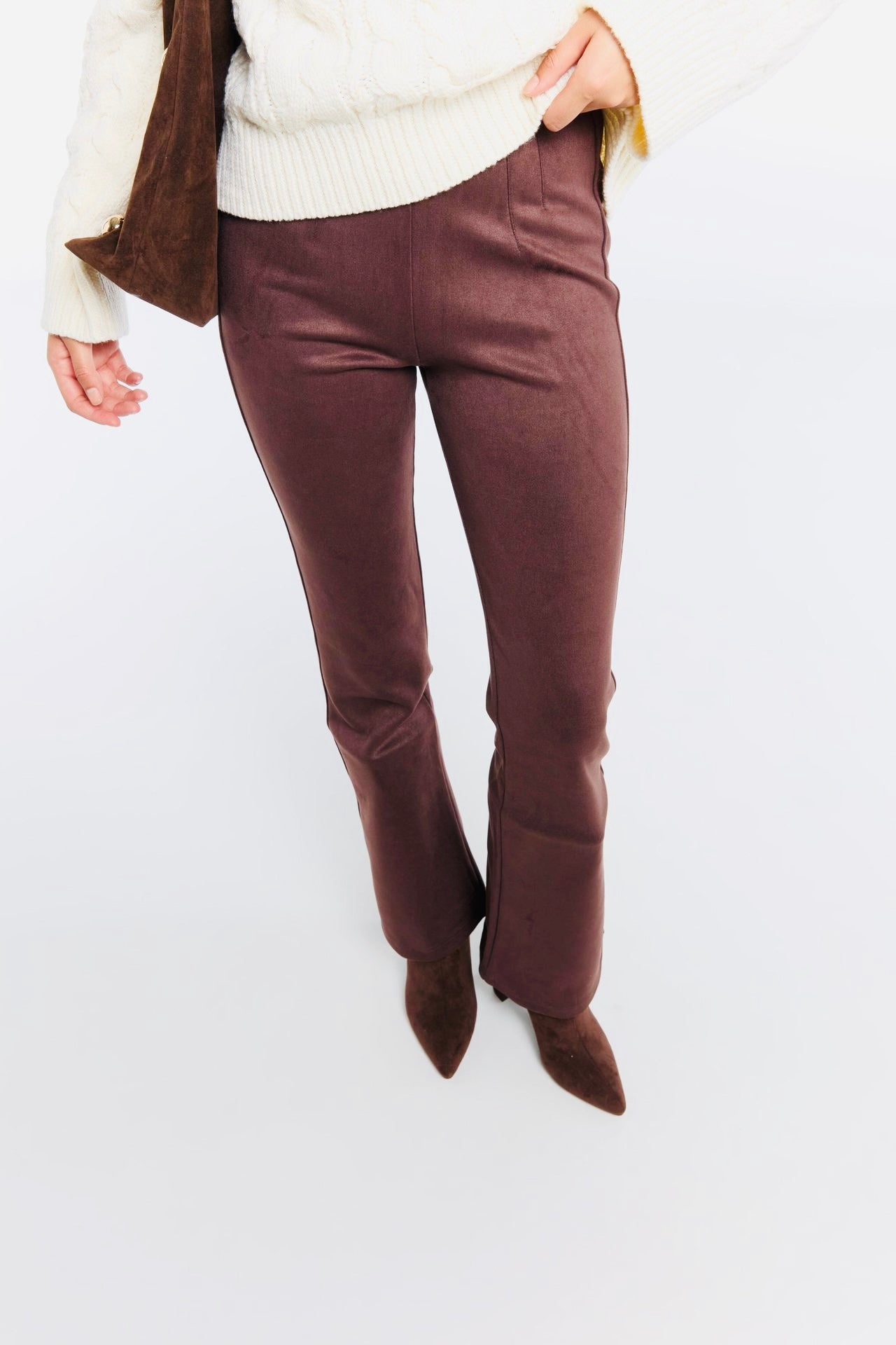 Faux Leggings en Cuir