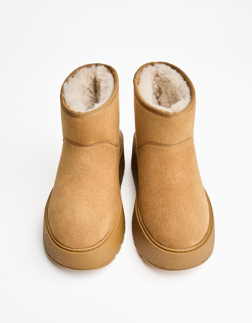 BOTTINES PLATEFORME DOUBLURE FOURRURE