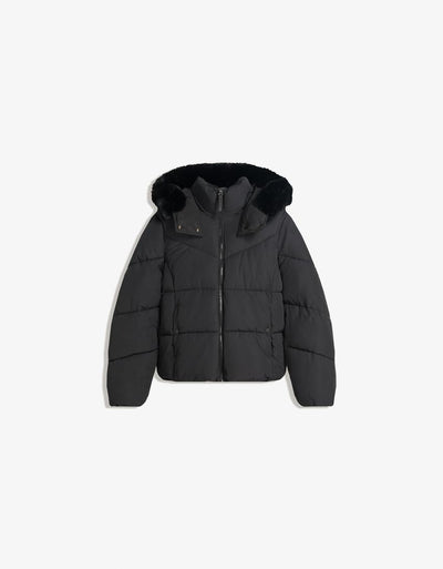 BLOUSON PUFFY DÉPERLANT CAPUCHE FOURRURE