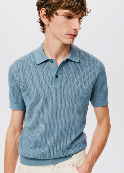 Polo Maille Ajourée Coton