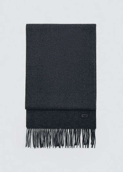 ÉCHARPE UNIE À FRANGES