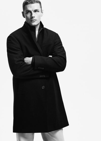 Manteau long en laine