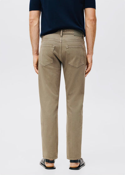 Jean Ben Cropped Tapered-Fit Mango