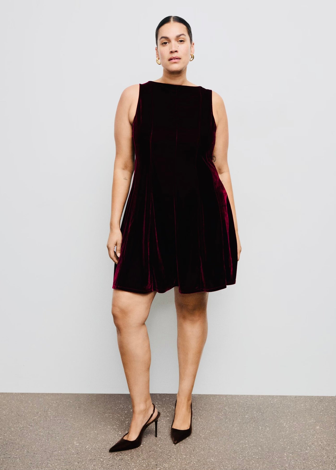 Robe Velours Coutures