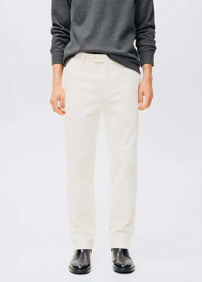 Pantalon Regular Fit Coton Velours Côtelé