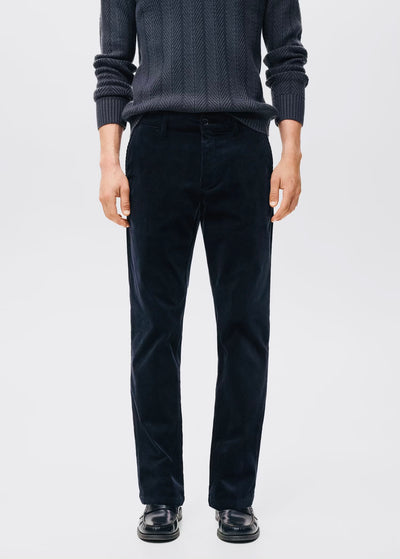 Pantalon Velours Côtelé Slim-Fit