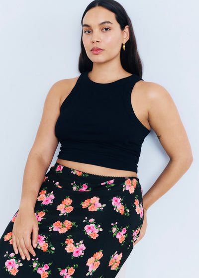 Jupe fleur fini dentelle