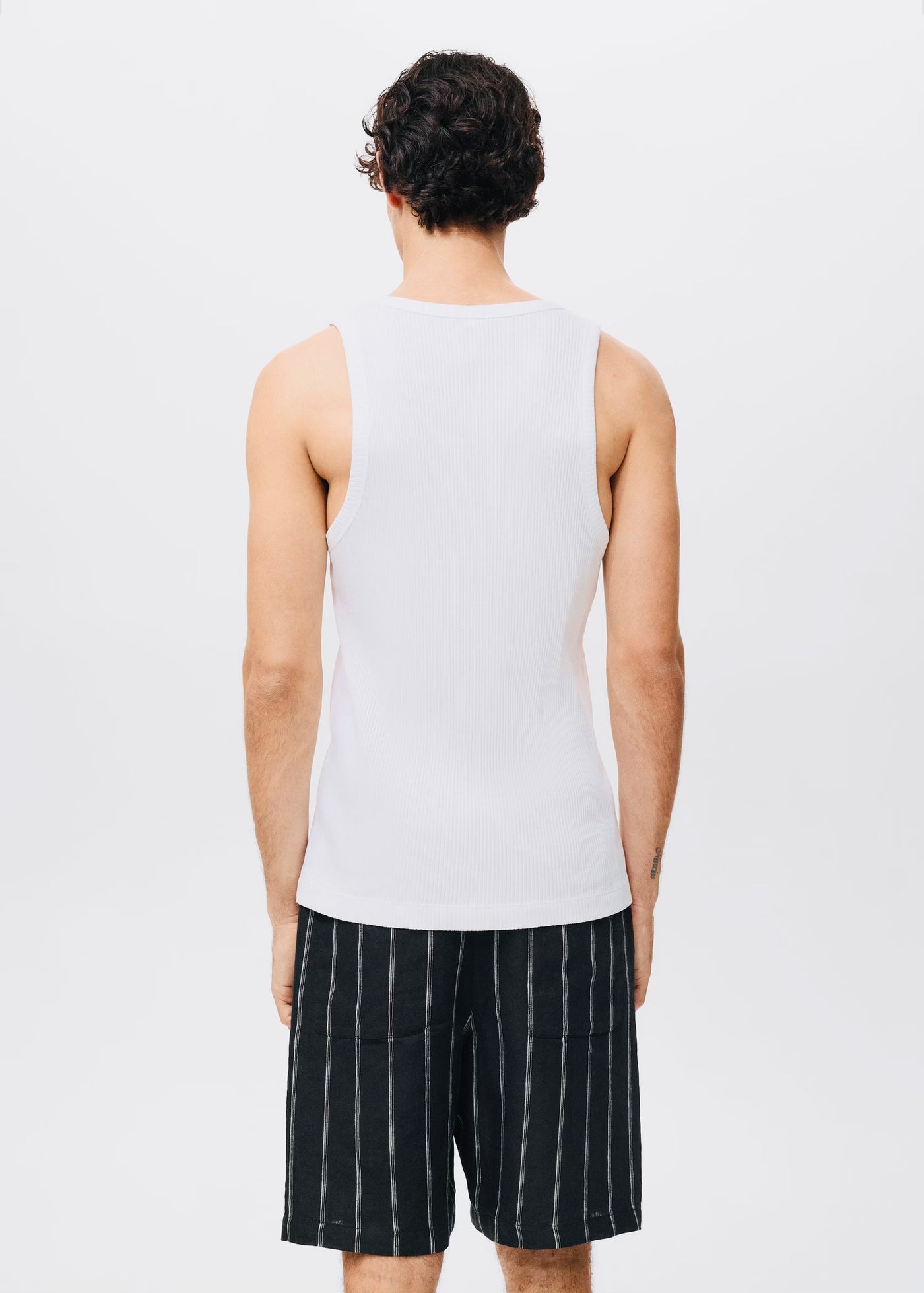 Débardeur Côtelé Slim Fit