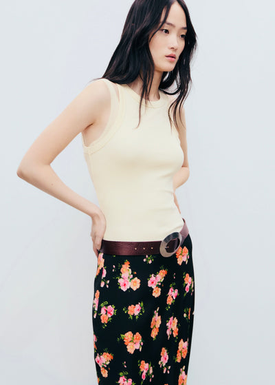 Jupe fleur fini dentelle