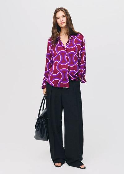 Chemise à Imprimé Abstrait