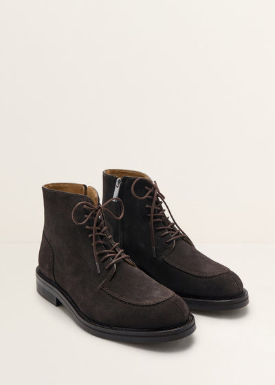 BOTTINES CUIR LACETS