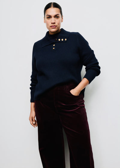 Jean Large en Velours Côtelé