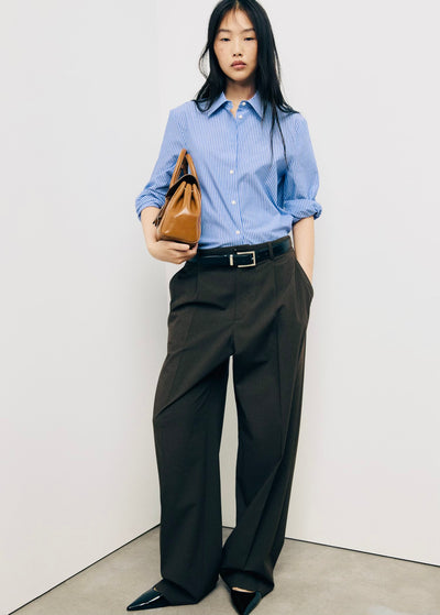 Chemise Droite Mélange Coton et Lyocell