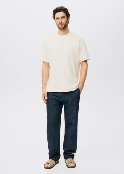 T-Shirt Tissu Sweat Coupe Décontractée