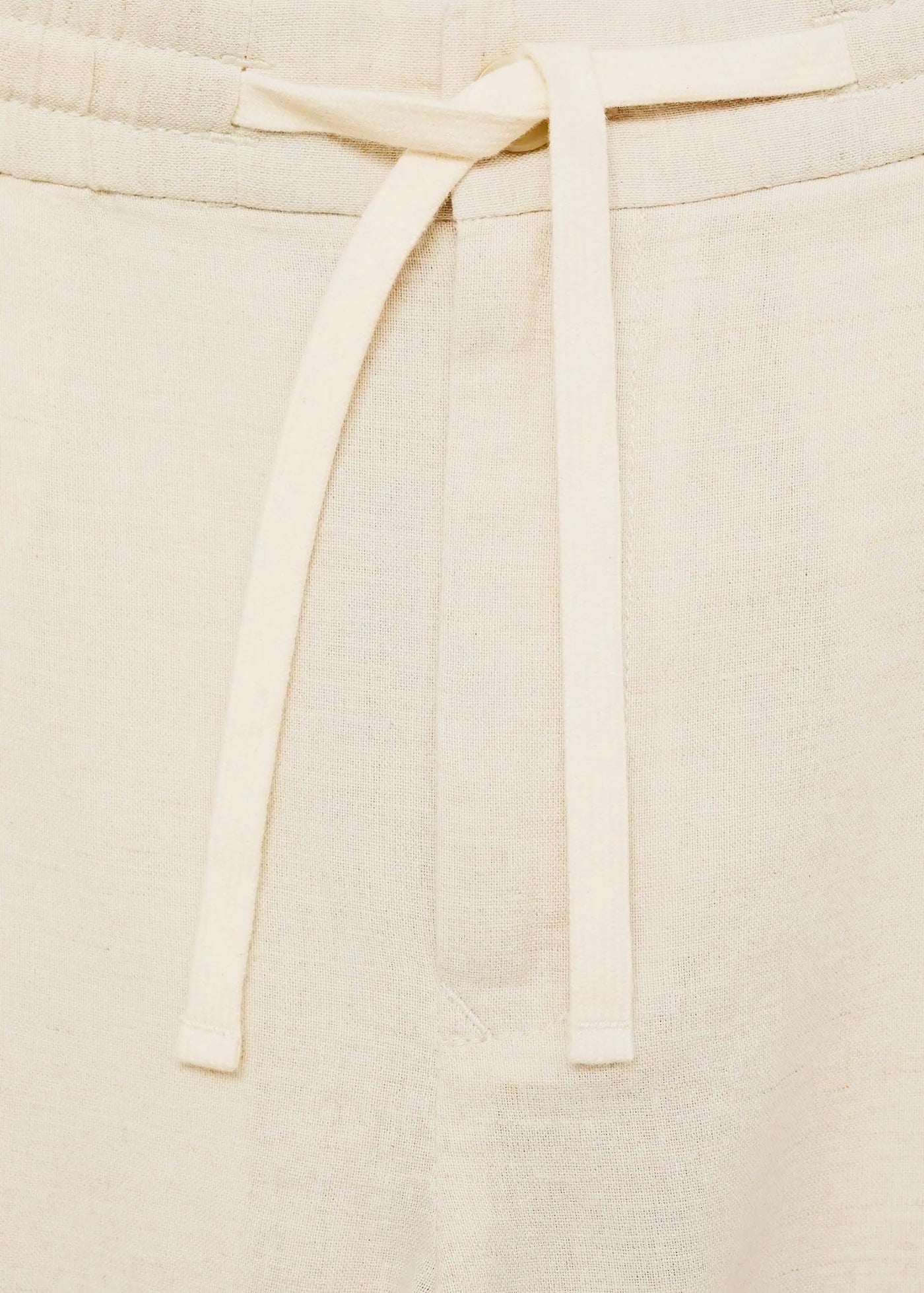 Pantalon Slim Fit Lin avec Cordon